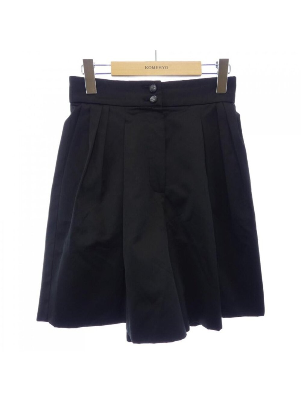 Chanel 20S Shorts Pants Silk Black